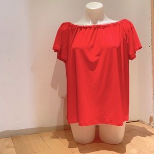 Halogen off the shoulder top in size L
